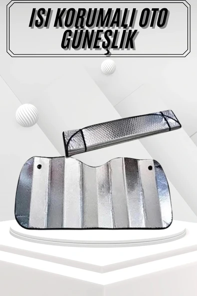 LitaeTrend Güneşlik Koruyucu Perde Metalize Oto Araç Araba Güneşliği Ön Cam Güneşliği ürün görseli 1