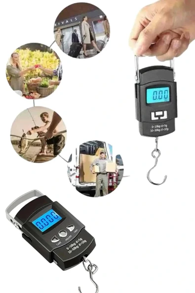 LitaeTrend Profesyonel El Terazisi El Kantarı 50 Kg Dijital Göstergeli TLT - Resim 5