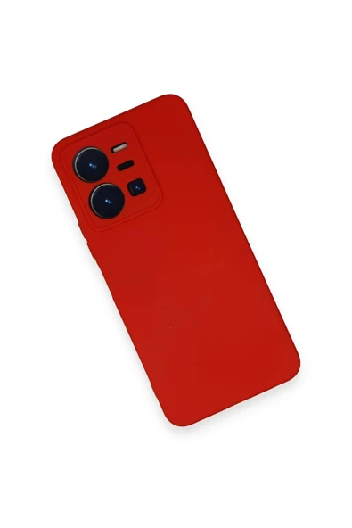 LitaeTrend Vivo Y35 Kılıf Nano içi Kadife Silikon - Kırmızı - Resim 3