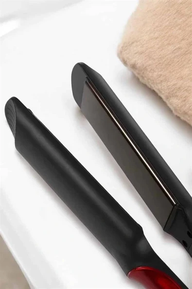 LitaeTrend Saç Düzleştirici Isı Ayarlı Seramik Kaplama Döner Kablo Yıpranma Karşıtı - Resim 4