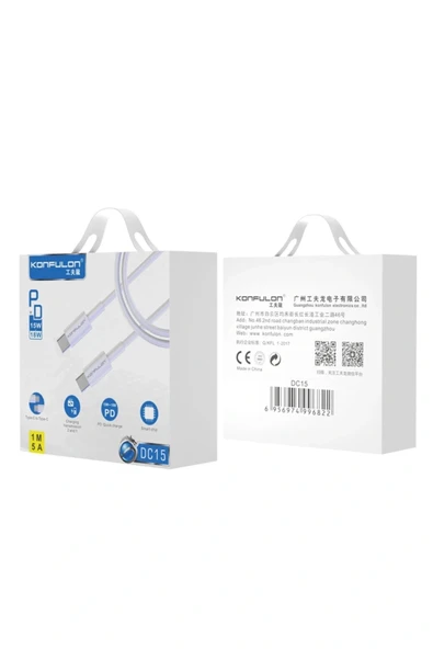 LitaeTrend DC15 Type-C to Type-C Kablo 1M 18W - Resim 4