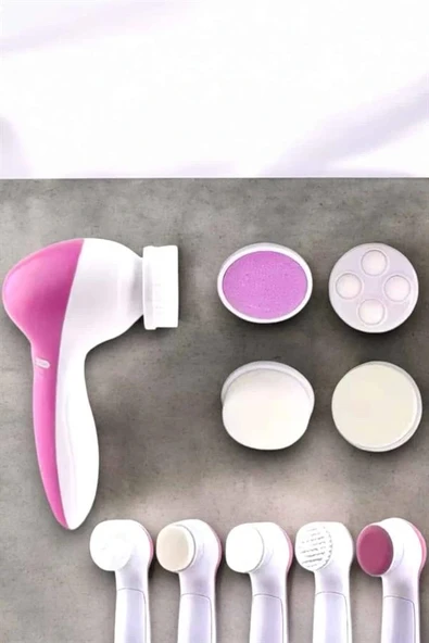 LitaeTrend Taşınabilir Yüz Temizleme Cihazı Masaj, Peeling, Temizlik 5 Başlıklı - Resim 4