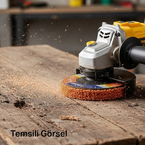 Siyah Parlatma Diski Döküm Metal Ahşap Yüzeyler İçin Pas Boya Sökücü Flap Disk 115 mm - Resim 3