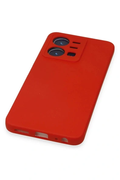 LitaeTrend Vivo Y35 Kılıf Nano içi Kadife Silikon - Kırmızı - Resim 5