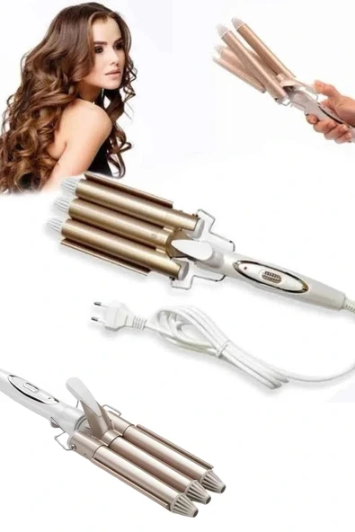 LitaeTrend Wag Maşa Yeni Nesil Yüksek Isı Ayarlı Seramik Kaplama Saç Şekillendirici Doğal Bukle - Resim 4