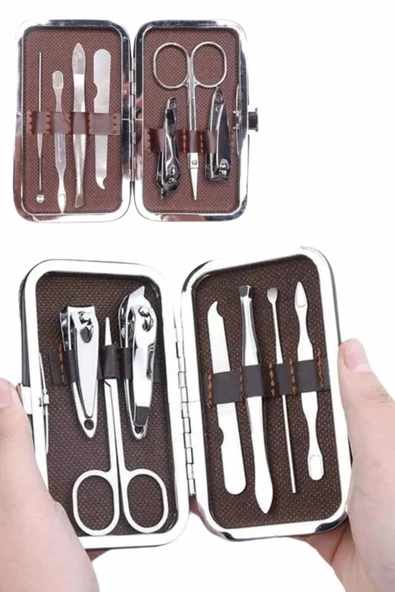 LitaeTrend Deri Çanta Hediyeli 7 Parça Manikür-Pedikür Tırnak Bakım Seti - Resim 5