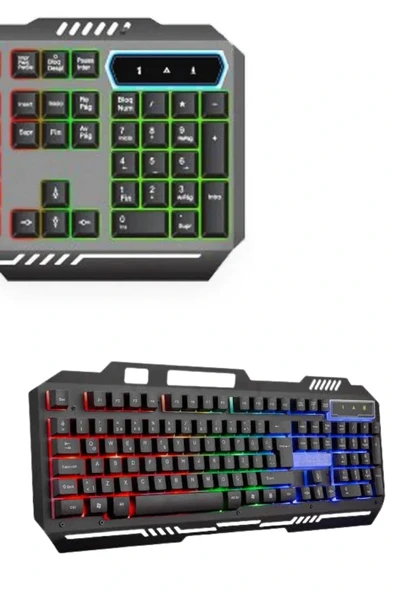 LitaeTrend RGB Işıklı Gaming Oyuncu Klavye Q Klavye Mouse Hediyeli - Resim 5