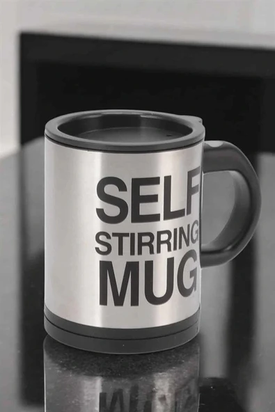 LitaeTrend Yazılı Mug Kupa Karıştırıcı Özelliği Ve Paslanmaz Çelik - Resim 4