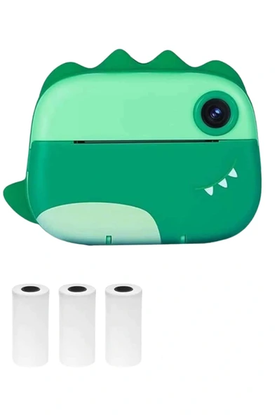 LitaeTrend Çocuklara Özel Şirin Tasarımlı Mini Fotoğraf Yazıcısı 3 Adet Rulo Hediyeli - Resim 5