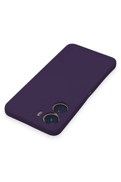 LitaeTrend Vivo Y16 Kılıf Nano içi Kadife Silikon - Mor - Resim 4