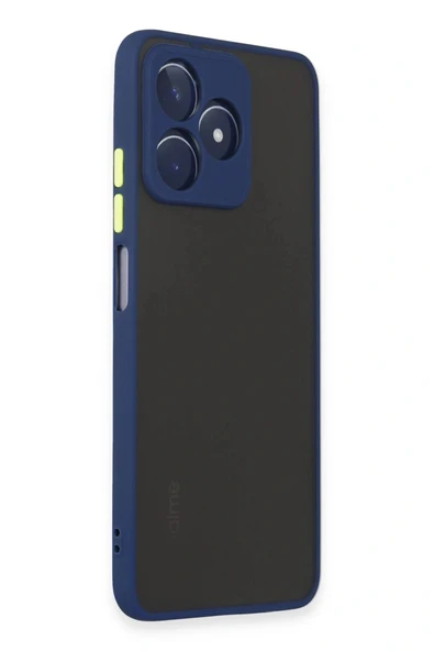 LitaeTrend Realme C53 Kılıf Montreal Silikon Kapak - Lacivert - Resim 2