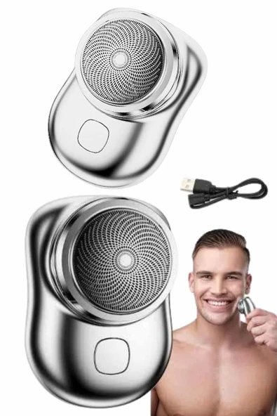 LitaeTrend Mini Sıfır Sakal Yanak Tıraş Makinesi USB Şarjlı Sıfır Sakal Taşınabilir Korumalı - Resim 4
