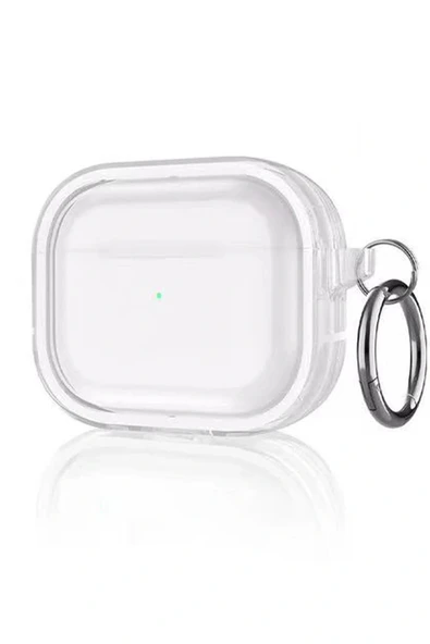 LitaeTrend Airpods Pro 2 (2.nesil) Shiny Şeffaf Kılıf - Beyaz ürün görseli 1