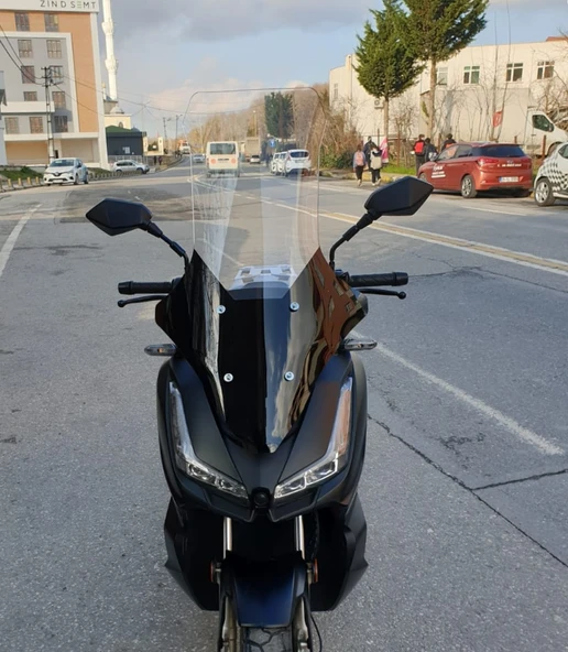 MOTOCAM Salcano Wind 150 Siperlik Ön Cam 2023-2025 Model 78cm Şeffaf Renkli 4mm ürün görseli