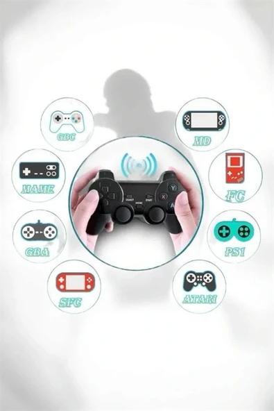 LitaeTrend Gaming Atari 2.4g Uyumlu Kablosuz Çift Kol Game Stick - Resim 4