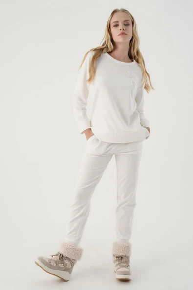 230450053 NELLY PANTOLON BELİ VE PAÇASI LASTİKLİ CEPLİ - Resim 2