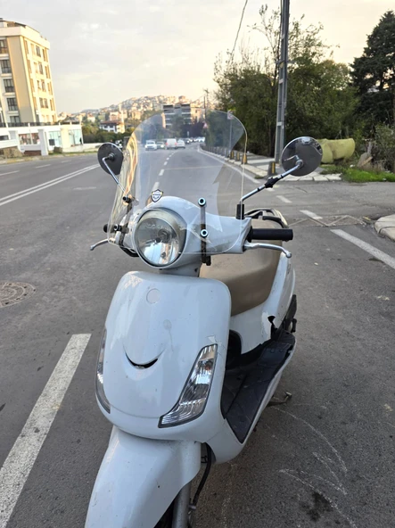 MOTOCAM SYM Fiddle 2 3 4 Ön Cam 2009-2023 Model 44cm Şeffaf Renkli APARAT GÖNDERİLMEYECEK - Resim 3