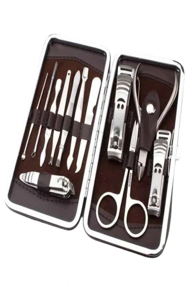 LitaeTrend Tırnak Bakım Seti Tırnak Düzeltme Batık 12 Parça Çanta Tipi Manikür Pedikür - Resim 4