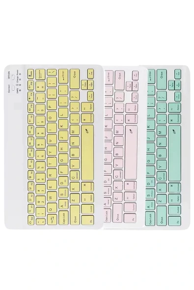 LitaeTrend Bluetooth Şarj Edilebilir Mini Q Klavye Kablosuz Taşınabilir - Resim 2