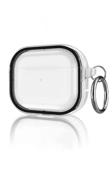 LitaeTrend Airpods Pro 2 (2.nesil) Shiny Şeffaf Kılıf - Siyah ürün görseli 1