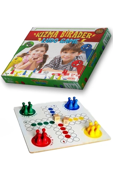 Kızma Birader Ahşap Tablalı 1 Paket Kızma Birader Eğlenceli Çocuk Aile Oyunu Çocuk Kutu Oyunu - Resim 4