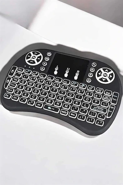 LitaeTrend Işıklı Kablosuz Mini Q Klavye Tüm Cihazlara Uyumlu ürün görseli 1