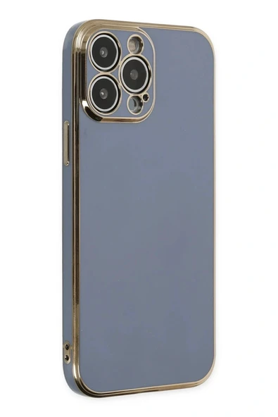 LitaeTrend iPhone 15 Pro Max Kılıf Volet Silikon - Mavi - Resim 3