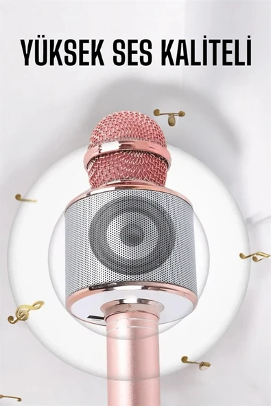 LitaeTrend Taşınabilir Bluetooth Karaoke Mikrofon: Hafıza Kart Girişli, Etkileyici Performans - Resim 4