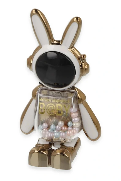 LitaeTrend Astro Stand Tavşan Astronot - Beyaz ürün görseli 1