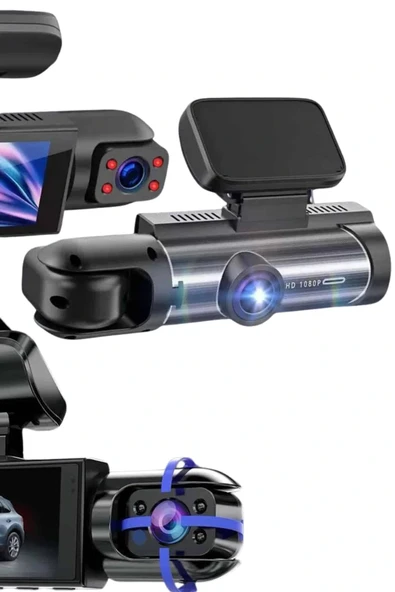 LitaeTrend Araç İçi Full Hd Kamera Ön ve Arka Kameralı Ekranlı Araç Kamerası - Resim 5