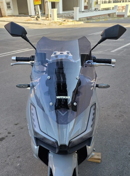 MOTOCAM RKS Veloce 150 Siperlik Ön Cam 2023-2025 Model 49cm Füme Renkli 4mm SPOR CAM ürün görseli