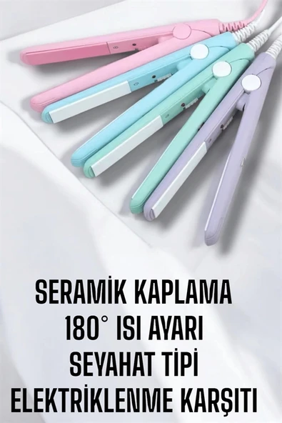 LitaeTrend Kompakt ve Hafif: Elektriklenme Karşıtı Mini Saç Düzleştirici - Resim 5