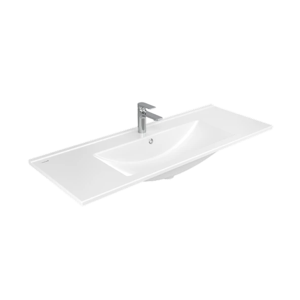 Creavit SU120 Su Etajerli Lavabo 120 cm Beyaz - Resim 2