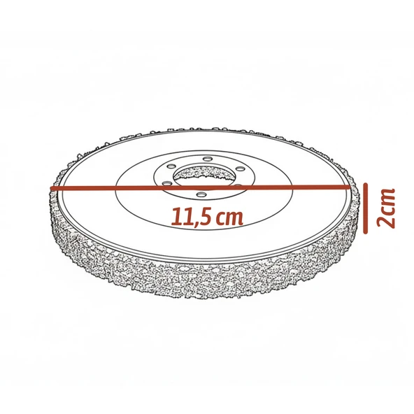 Parlatma Diski Turuncu 115 mm Ahşap Metal Döküm Yüzeyler İçin Pas Boya Sökücü Flap Disk - Resim 4