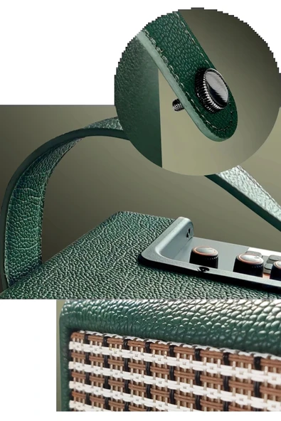 LitaeTrend F31 50W Sürücülü 2 Adet Mikrofonlu BT 5.2 Kablosuz Hoparlör - Turuncu - Resim 4