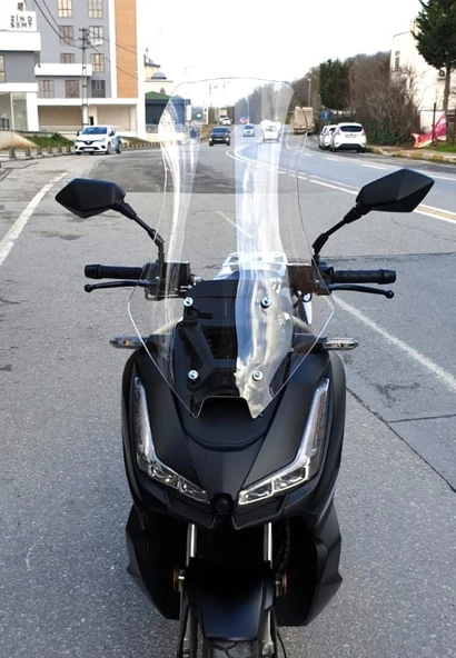 MOTOCAM Salcano Wind 150 Siperlik Ön Cam 2023-2025 Model 68cm Şeffaf Renkli 4mm ürün görseli