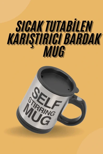 LitaeTrend Sıcak Tutan Termos Bardak Kendi Kendini Karıştıran Mikser Kupa ürün görseli 1