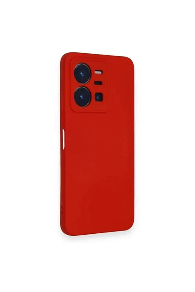LitaeTrend Vivo Y35 Kılıf Nano içi Kadife Silikon - Kırmızı - Resim 2