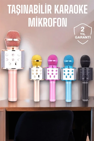 LitaeTrend Taşınabilir Bluetooth Karaoke Mikrofon: Hafıza Kart Girişli, Etkileyici Performans - Resim 2