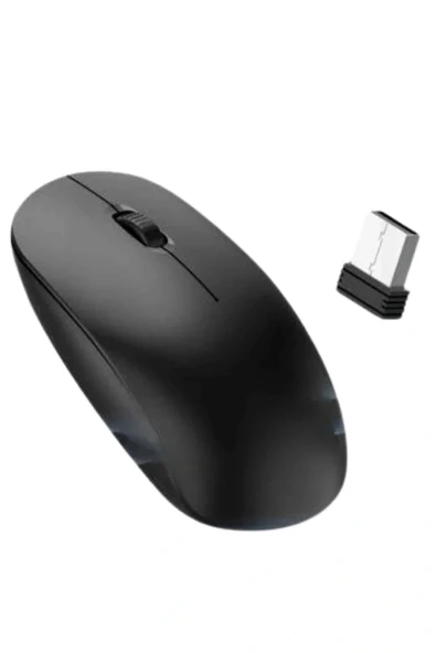 LitaeTrend Siyah Kablosuz Mouse Wireless Mouse Minimal Tasarım - Resim 4