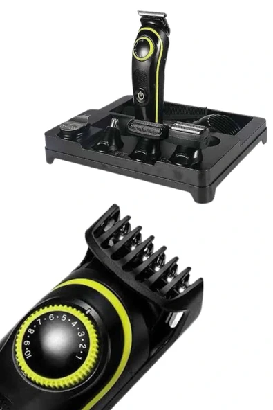 LitaeTrend Unısex Çok Fonksiyonlu Bakım Seti Led Göstergeli Tıraş Makinesi Saç Sakal Vücut - Resim 3