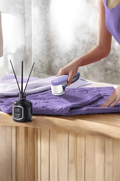 LitaeTrend Tiftik Temizleyici Hazneli Şarjlı Manuel Kolay Kullanım - Resim 3