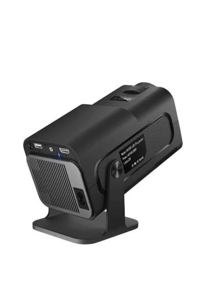 LitaeTrend Projektör Siyah Android Taşınabilir Sinema Projeksiyon Wifi Destekli En Güncel Sürüm Akıllı - Resim 3