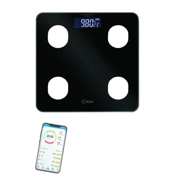 KBS-1085 Dijital Baskül Yağ Su Kas Vücut Kitle Endeksi Kilo Ölçer Tartı ürün görseli 1
