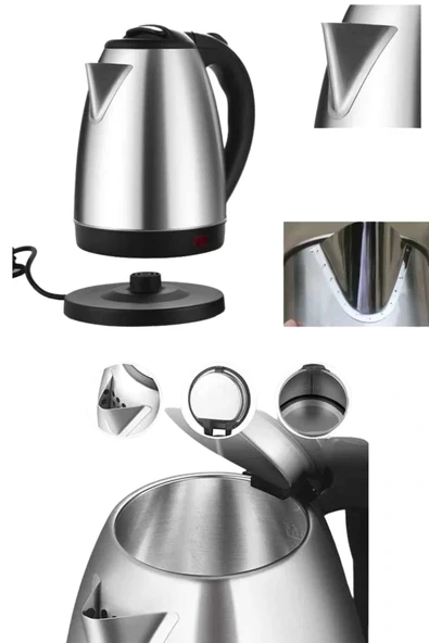LitaeTrend Kettle C F Tipi 220-240V Paslanmaz Çelik Elektrik Kablolu Otomatik Kapanma - Resim 5