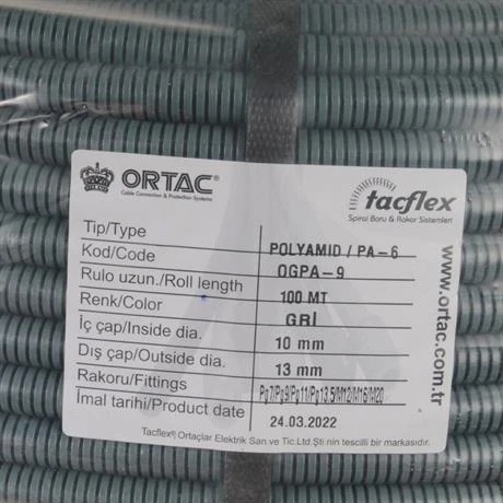 Ortaç Pg-9 Gri Polyamıd Spiral | OGPA-9 ürün görseli 1