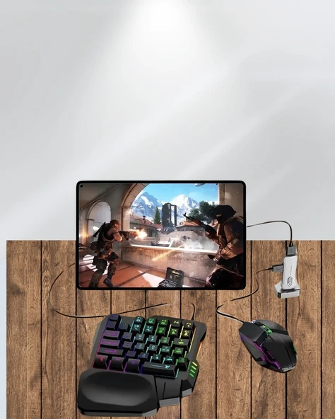 LitaeTrend 5in1 BT5.3 Mobil Oyun Kiti Klavye Mouse Dönüştürücü Seti - Resim 5