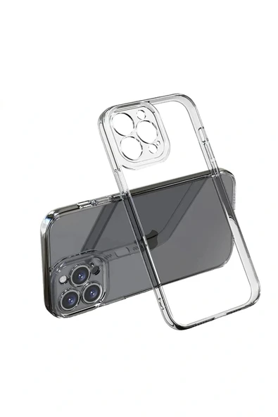 LitaeTrend iPhone 15 Pro Max Kılıf Lüx Şeffaf Silikon - Resim 2