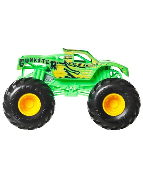 Hot Wheels Monster Trucks Oversized Gunkster Metal Araç JDR05 - Resim 3