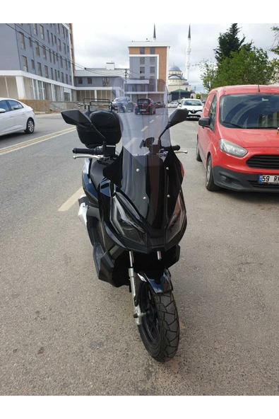 MOTOCAM Apachi Ventro 150 Siperlik Ön Cam 2023-2025 Model 78cm Füme Renkli 4mm - Resim 2